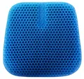Produktbild: VAIYNWOM Gel Sitzkissen, Atmungsaktives Waben Sitzkissen Orthopädisch Gelkissen Für Zuhause Büro Auto, Mit Rutschfestem Stoffbezug, 45 * 42 * 3cm, Navyblau