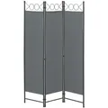 Produktbild: [en.casa] Sichtschutz, Dunkelgrau, Metall, 120x2 cm, Sonnen- & Sichtschutz, Sichtschutz Garten, Sichtschutzzäune