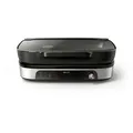 Produktbild: Philips Tischgrill HD6212/90 5000 Series, Smoker und Aromainfusor, 2400 W, mit einstellbarer Temperatur u. Grillfläche von 1250 cm2 schwarz|silberfarben