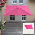 Produktbild: Sonnenschirm N23, Gartenschirm, 2x3m rechteckig neigbar, Polyester/Alu 4,5kg UV-Schutz 50+ - pink