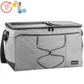 Produktbild: Kühltasche groß Kühlbox Camping Picknicktasche Isoliertasche Picknick 52L grau