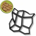 Produktbild: Gießform Schalungsform Beton Schablone Form Kopfsteinpflaster Gehweg 43x43cm