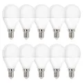 Produktbild: NCC-Licht 10 x LED Leuchtmittel Tropfen 8W = 50W E14 matt Kugel 160° Neutralweiß 4000K