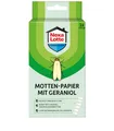 Produktbild: Nexa Lotte Motten-Papier mit Geraniol, 1 Streifen für 2 Monate Langzeitschutz gegen Kleidermotten, mit Blütenduft