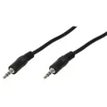 Produktbild: LogiLink 3.5mm - 3.5mm, 5m Audio-Kabel Schwarz