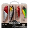 Produktbild: Ron Thompson Vib Pack + Box 5,5-7cm - 4 Vibrationsköder, Hardbaits, Barschköder
