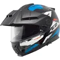 Produktbild: Schuberth E2 Trail Klapphelm, schwarz-blau, Größe 2XL für Männer
