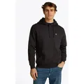Produktbild: Tommy Jeans Hoodie TJM REGULAR FLAG mit bestickten Markenlogo auf Brusthöhe schwarz L (50)