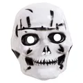 Produktbild: Widmann S.R.L. 11004454 - Maske Totenkopf aus Plastik weiß / schwarz NEU