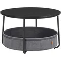 Produktbild: Vasagle Couchtisch mit Stoff-Korb Ø 75 cm x 45 cm Schwarz-Grau