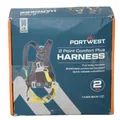 Produktbild: Portwest FP15BKR 2-Punkt-Komfort-Plus-Auffanggurt, Einheitsgröße, Schwarz/Gelb