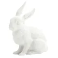 Produktbild: Reichenbach Porzellanfigur Hase sitzend, weiß, glasiert - handgefertigt - Osterdeko