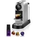 Produktbild: Krups Nespresso Citiz Xn741b - Einzeldosier-kapselkaffeemaschine, 19 Bar Druck, Thermoblock, Automatische Funktion Mit Beleuchteten Tasten, Farbe Silber, 14 Kapseln
