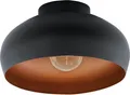 Produktbild: MOGANO 2 Wand-/Deckenleuchte Lampe Beleuchtung - H17,5 x Ø28 cm - schwarz, kupfer - 1X40W exkl. - IP20