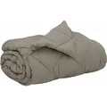 Produktbild: vidaXL Ganzjahresbettdecke Hellgrau 240 x 260 cm Mikrofaser - Hellgrau