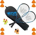 Produktbild: Vicfun Speed Badminton Set 100 Field Premium | Badmintonschläger Badmintonbälle