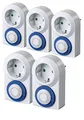 Produktbild: 5er Pack Brennenstuhl Zeitschaltuhr MMZ 20, mechanische Timer-Steckdose (Tages-Zeitschaltuhr, Kindersicherung)