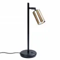 Produktbild: Tischleuchte Schwarz/gold Modern Led Gu10 10w Schreibtischlampe