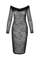 Produktbild: Noir Handmade Midikleid halblanges Kleid in schwarz - L