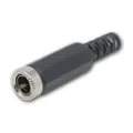 Produktbild: world-trading-net - 10 Stück DC-Buchse 5,5x2,1mm, Lötanschluss & Knickschutz, Hülse zum Aufschrauben, 2 Pin Stecker für Modellbau & Reparaturen