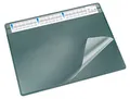 Produktbild: Läufer 47651 Durella Soft Schreibtischunterlage mit transparenter Auflage und Kalender, rutschfeste Schreibunterlage, Zubehör für Schreibtisch, 50 x 65 cm, grün