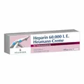 Produktbild: Heparin Heumann Creme 60.000 I.E.: Heparin-Natrium zum Auftragen auf die Haut bei stumpfen Verletzungen und oberflächlichen Venenentzündungen, 100 g