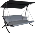 Produktbild: Angerer Hollywoodschaukel Swing 3-Sitzer Zip granit Gartenschaukel