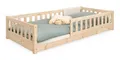 Produktbild: Ehrenkind Kinderbett Bodenbett Lille aus massivem Kiefernholz mit Rausfallschutz (Hochwertiges Kinderbett aus FSC® zertifziertem Holz / Bodenbett in 90x200, Montessori Kinderbett), Bodenbett, aus FSC zertifiziertem Holz