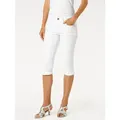 Produktbild: 3/4-Hose HEINE, Damen, Gr. 46, Normalgrößen, weiß, 98% Baumwolle, 2% Elasthan, unifarben, knielang, Hosen