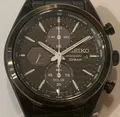 Produktbild: Seiko Conceptual Solar Quarz Chronograph Zifferblatt schwarz Stahl...