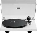 Produktbild: Pro-Ject Debut Evo 2, Audiophiler Plattenspieler der nächsten Generation mit Carbon Tonarm und elektronischer Geschwindigkeitsumschaltung, Made in Europe (Weiß Hochglanz)
