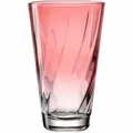 Produktbild: Leonardo Trinkglas Twist Wasserglas Saftglas Kalk-Natron-Glas Rot 300 ml 046973
