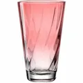Produktbild: Leonardo Trinkglas Twist Wasserglas Saftglas Kalk-Natron-Glas Rot 300 ml 046973