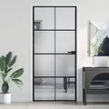 Produktbild: vidaXL Innentür Schlank Schwarz 93x201,5 cm Hartglas & Aluminium