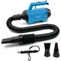 Produktbild: Auto Gebläse Autotrockner 230V 1200W Blau, Fahrzeugtrockner Staubbläser