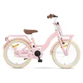 Produktbild: SJOEF Classic Kinderfahrrad 18 Zoll | Ab 5-7 Jahren | Kinder Fahrrad für Mädchen / Jugend | Kleidergröße von 103 bis 118 cm | inklusive Seitens... - Rosa