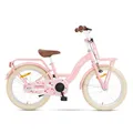 Produktbild: SJOEF Classic Kinderfahrrad 18 Zoll | Ab 5-7 Jahren | einfache Montage (95% vormontiert) | Kinder Fahrrad für Mädchen/Jugend | Kleidergröße von 103 bis 118 cm | inklusive Seitenständer - Rosa