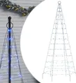 Produktbild: vidaXL LED-Weihnachtsbaum für Fahnenmast 200 LEDs Blau 180 cm