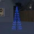 Produktbild: LED-Weihnachtsbaum für Fahnenmast 200 LEDs Blau 180 cm Vidaxl