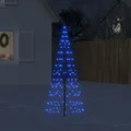Produktbild: LED-Weihnachtsbaum für Fahnenmast 200 LEDs Blau 180 cm