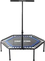 Produktbild: GORILLA SPORTS Fitnesstrampolin 6-Fach Höhenverstellbarer, 77cm Sprungfläche, Jumping Fitness