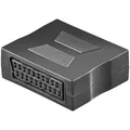 Produktbild: Goobay 50771 Scart Adapter, 1 Stk. im Plastikbeutel, Schwarz - Scartbuchse (21-Pin) > Scartbuchse (21-Pin)