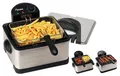 Produktbild: bestron Kaltzonenfritteuse DF402, 2000 W, 4,5 L mit Cool Zone & 3 Körben – Edelstahl, 190°C