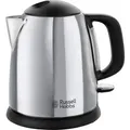 Produktbild: Russell Hobbs Wasserkocher klein [1l] Victory Edelstahl poliert (2400W, Schnellkochfunktion, herausnehmbarer Kalkfilter,außenliegende Wasserstands... - Schwarz