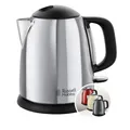 Produktbild: Russell Hobbs Wasserkocher klein [1l] Victory Edelstahl poliert (2400W, Schnellkochfunktion, herausnehmbarer Kalkfilter,außenliegende Wasserstandsanzeige,kleiner Reisewasserkocher) Teekocher 24990-70