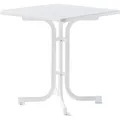 Produktbild: SIEGER Tisch 131/W 70 x 70 cm weiß Gestell aus Stahl in weiß, Tischplatte aus...