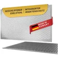 Produktbild: DeinLichtschacht Lichtschachtabdeckung Edelstahl mit Insektenschutz - in verschiedenen Größen und Muster, (Rostfrei, Begehbar & Langlebig), Perfekt für jeden Kellerschacht 104 cm x 42 cm