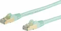 Produktbild: StarTech.com 7m CAT6A Ethernet Cable, 10 Gigabit Shielded Snagless RJ45 100W PoE Patch Cord, CAT 6A 10GbE STP Network Cable w/Strain Relief, Aqua, UL Certified Wiring/TIA - Category 6A - 26AWG (6ASPAT7MAQ)