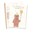 Produktbild: MeinBaby123® 10 Einladungskarten Kindergeburtstag Mädchen und Jungs | süße Geburtstagseinladungen für Kinder | Bär Einladungskarten | inkl. 10 Briefumschläge | Premium Qualität (Bär V4)