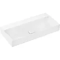 Produktbild: hansgrohe Xevolos E Aufsatzwaschtisch, ohne Überlauf, geschliffen, SmartClean, 1000x480mm, mit Ablaufgarnitur, weiß, 61103450, Ausführung: ohne Hahnloch